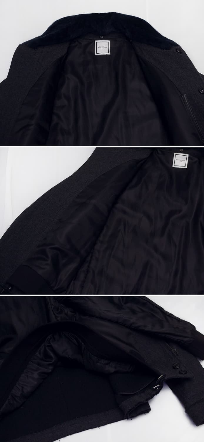 우영미 파리 무톤 카라 트위드 집업 패딩 자켓 (48 / 95-100) 상품이미지7