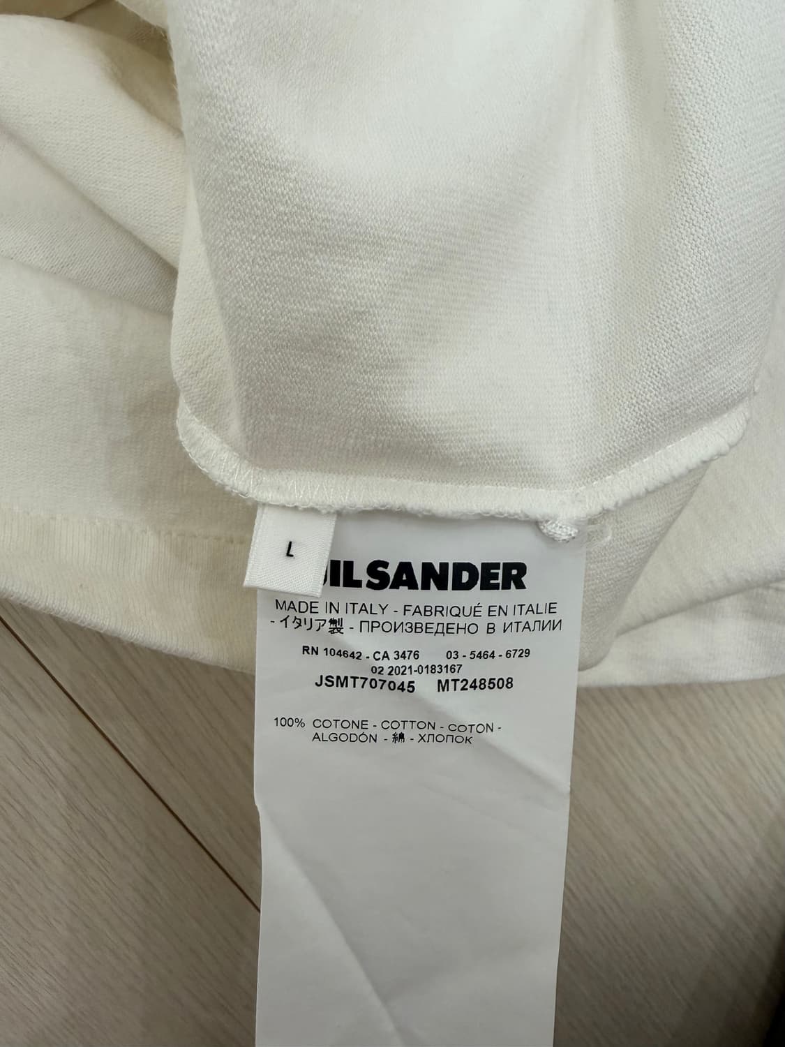 질샌더 맨즈 빅로고 티셔츠 상품이미지5