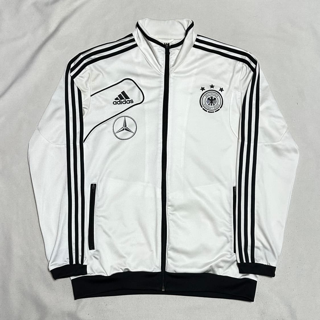 M 아디다스 독일 국대 벤츠 화이트 트랙탑  상품이미지2