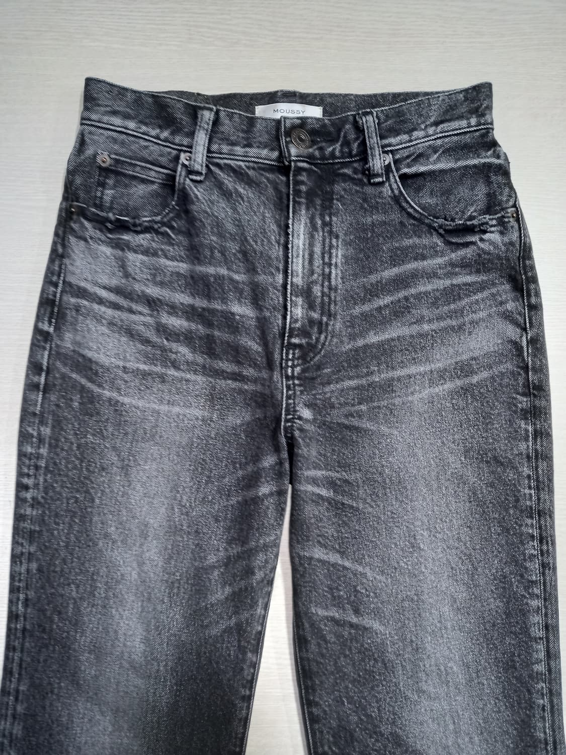 27 MOUSSY Jap 하이웨이스트 워싱 스판 부츠컷 27-612 상품이미지3