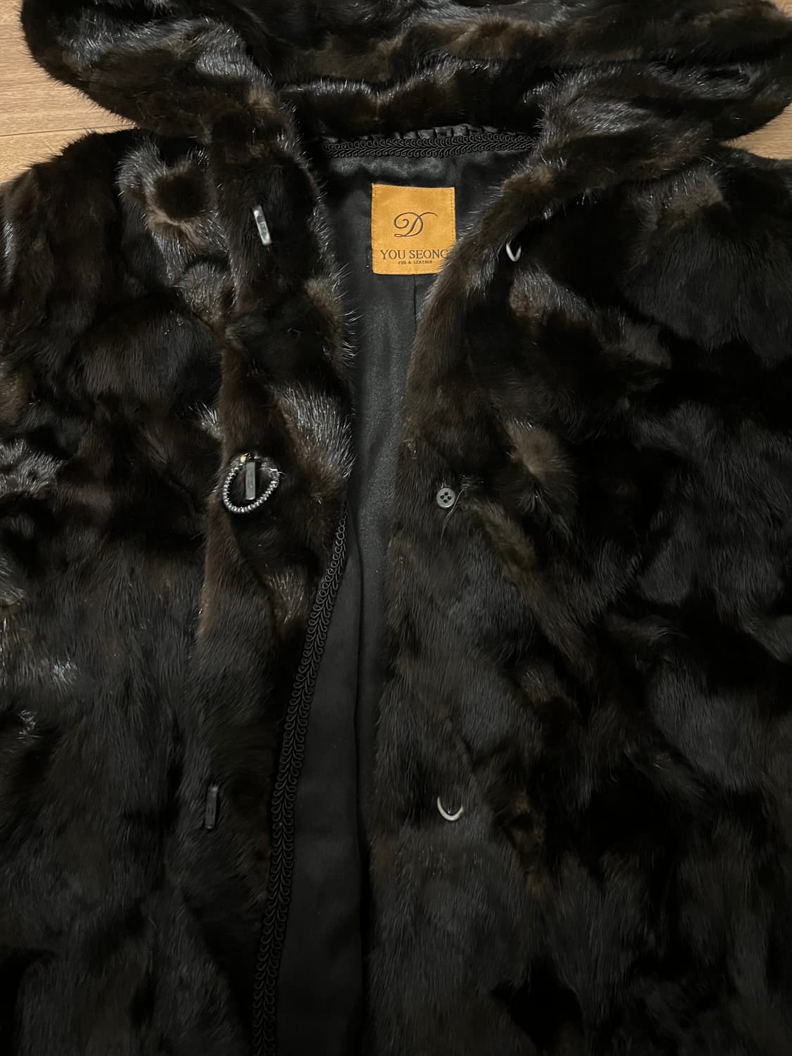 유성모피 후드 밍크 100 자켓 상품이미지2