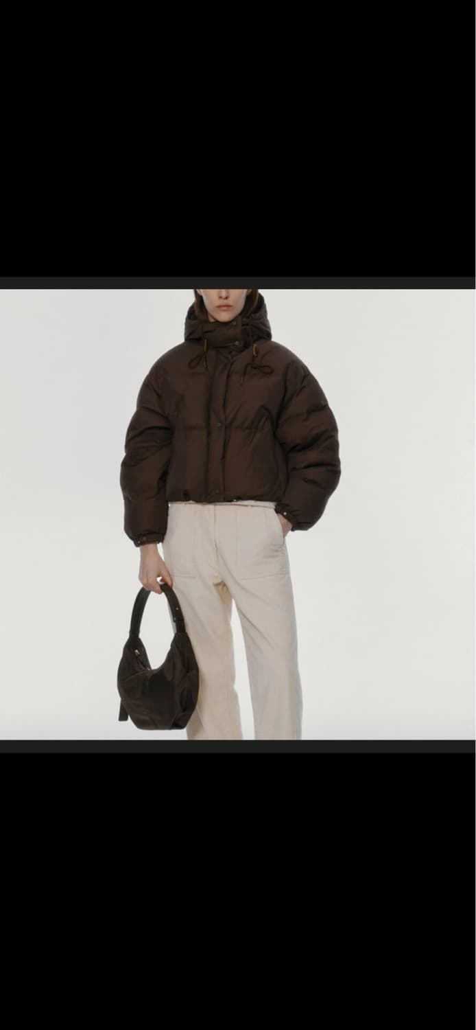 낫띵리튼  Pebble cropped puffer 패딩(choco) 상품이미지5