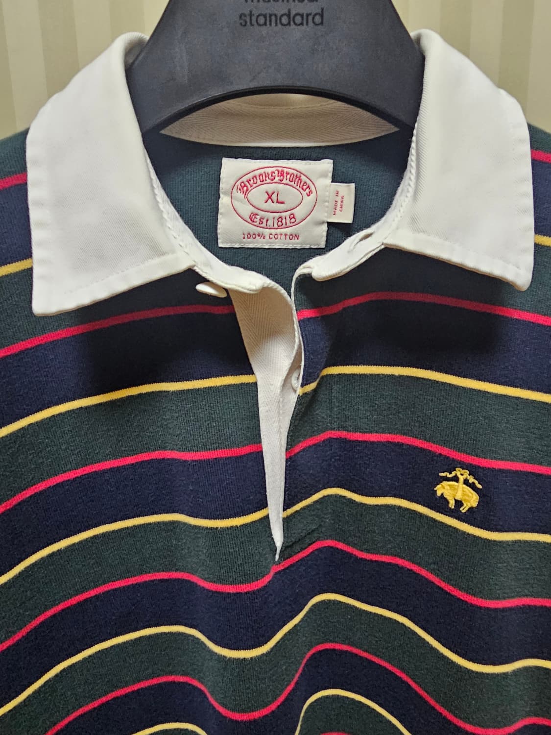 브룩스브라더스 럭비티 코튼 XL 상품이미지3