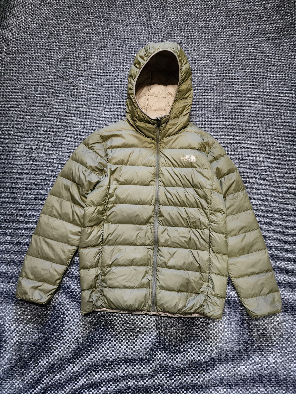 노스페이스 버몬트 후드 패딩 카키 상품이미지1