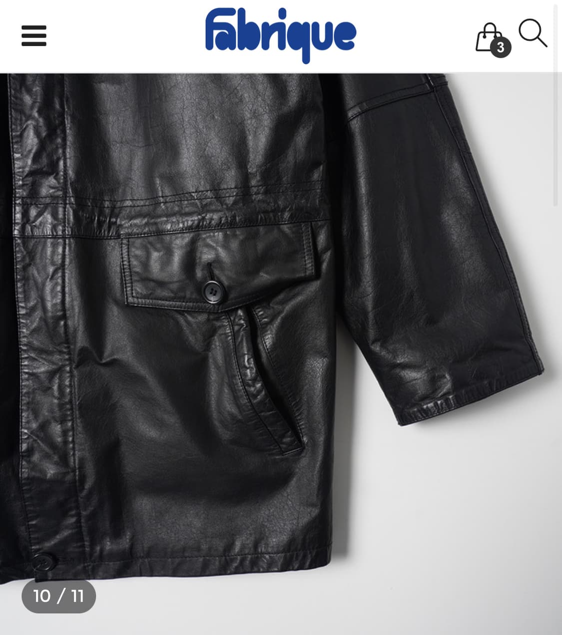 빈티지 카코트 레더자켓 (Cowhide, Black) 상품이미지8