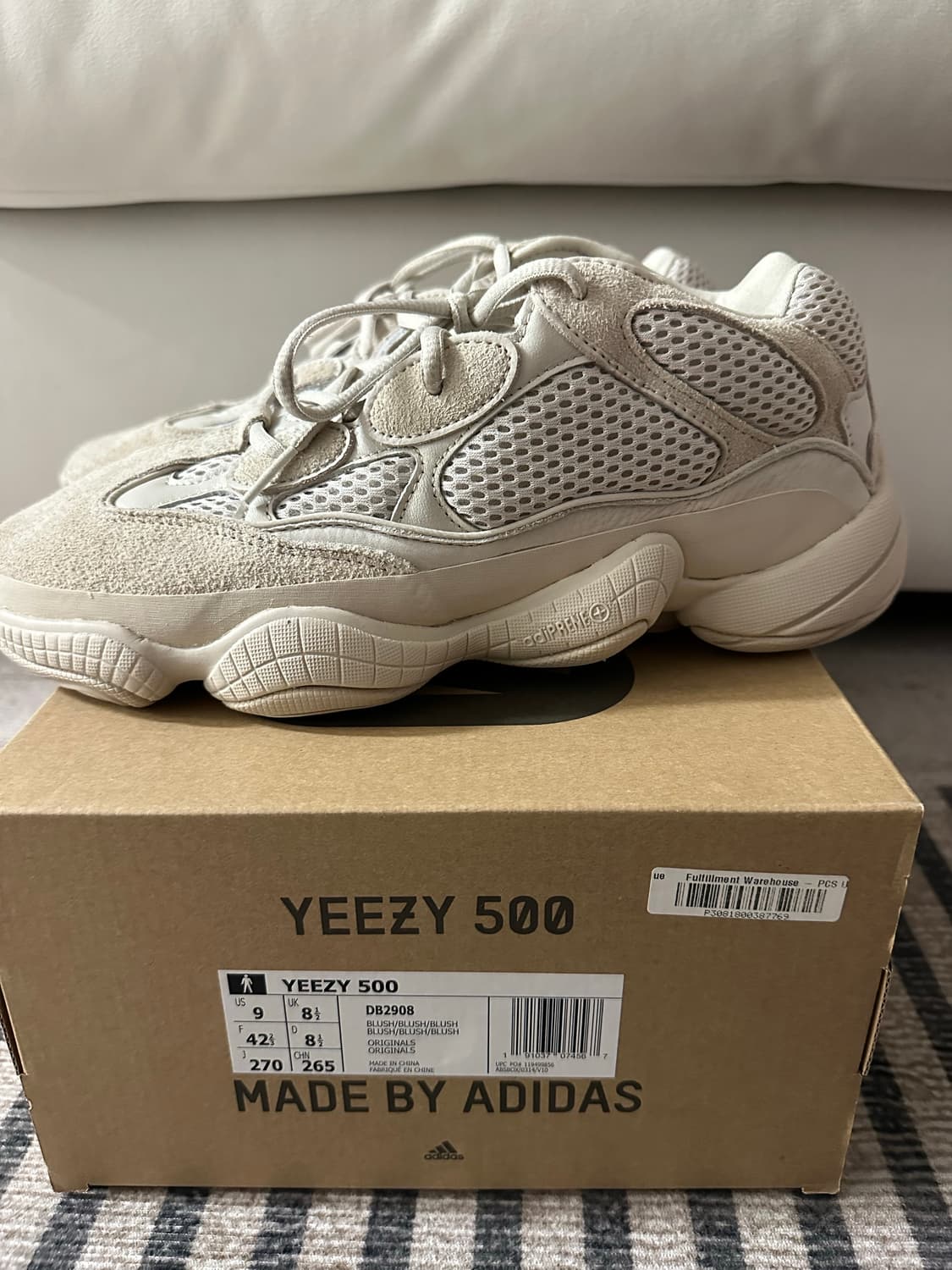 (새상품) YEEZY 이지 500 블러쉬 270mm 상품이미지7