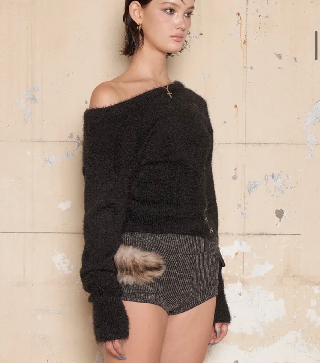 힐다 원숄더 니트 상품이미지2