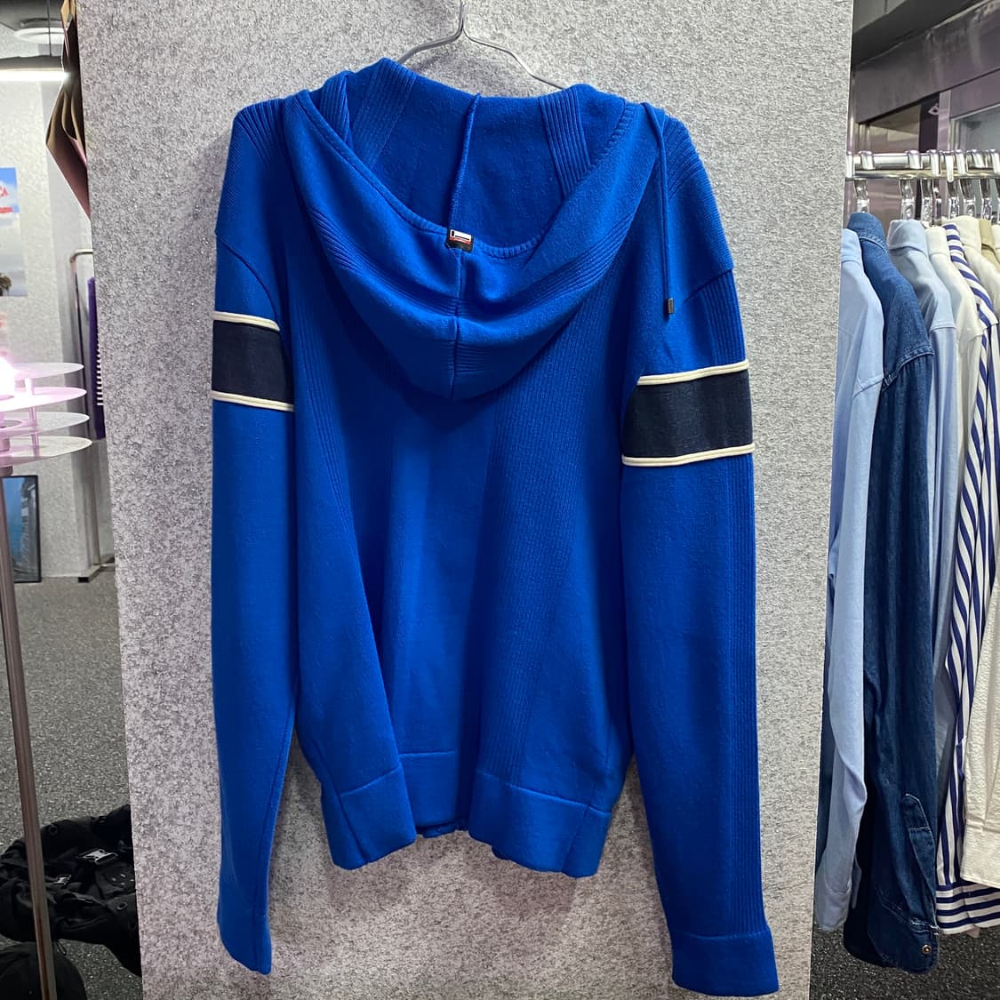 FUBU 진스 빅로고 니트 후드집업 B2251 상품이미지4