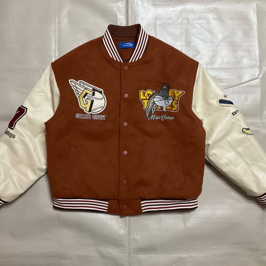 빈티지 루니툰즈 바시티 자켓 L 상품이미지2