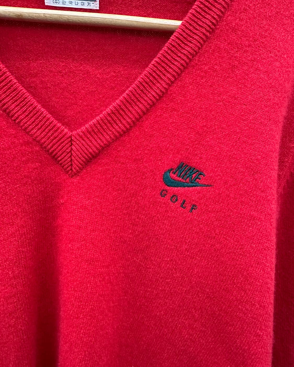 (95)80'S 나이키 V넥 니트-M1555 상품이미지3