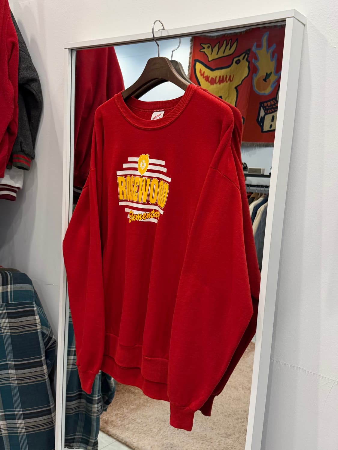 90s Jerzees 저지스 ROSEWOOD 스웻셔츠 (USA) 상품이미지1