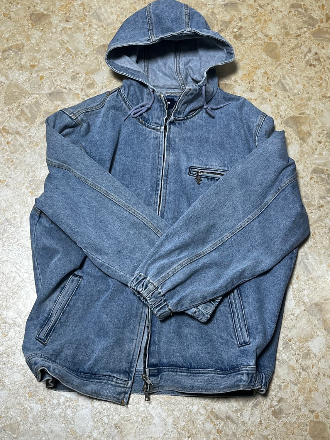 위캔더스 데님 후드 상품이미지1