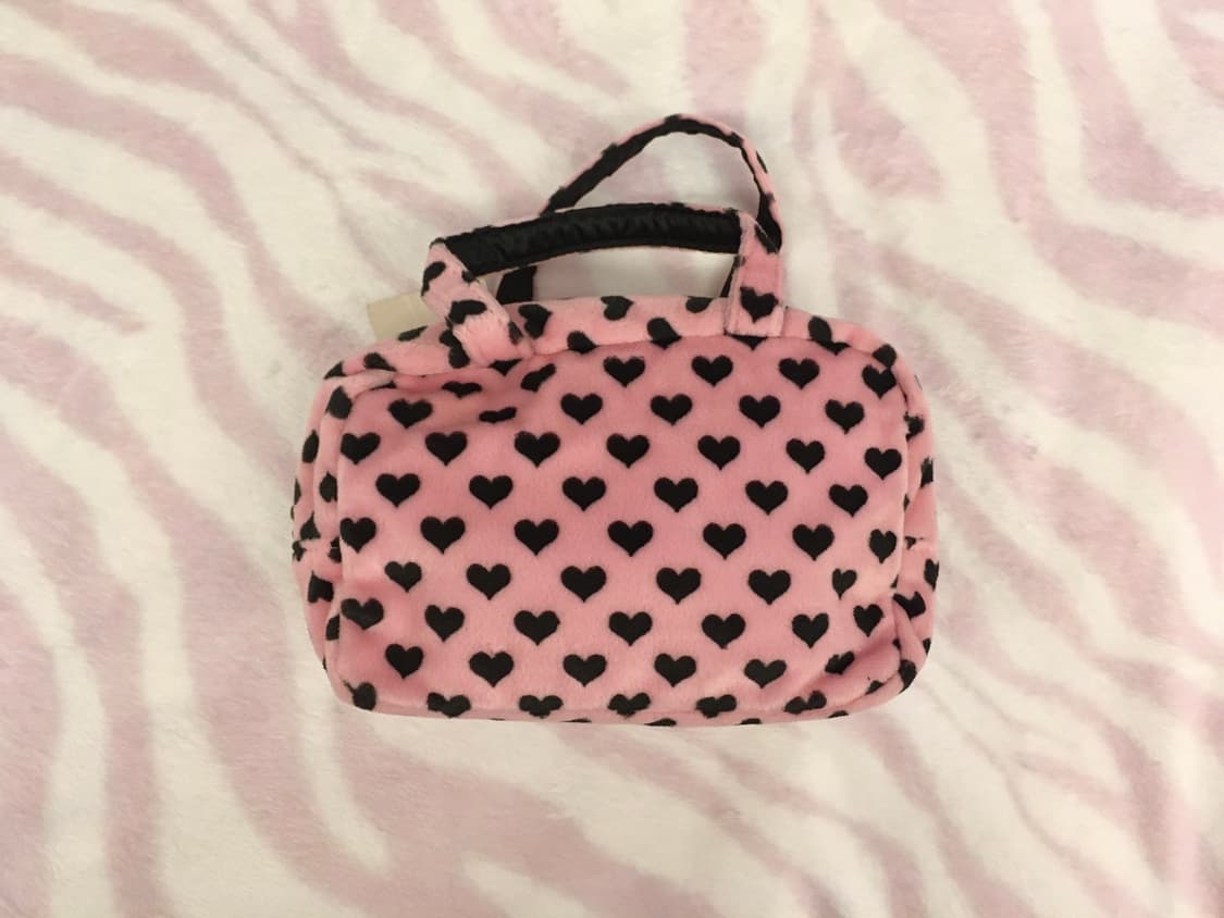 트랄라라 하트 리본 퍼 핸드백 토트백 히메갸루 오네갸루 헤이세이 상품이미지3