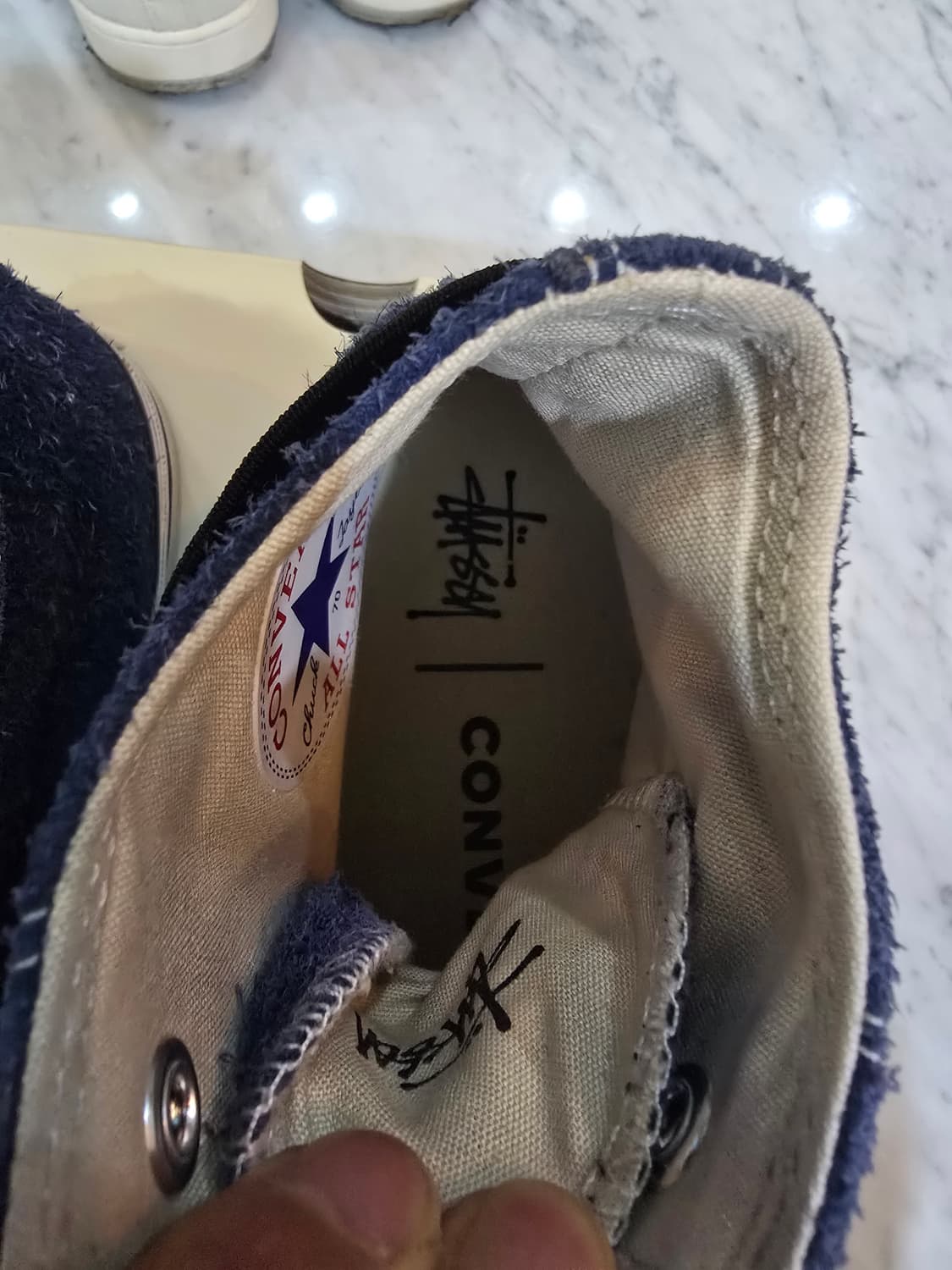 컨버스 x 스투시 콜라보 8핀볼 척70 하이 275  상품이미지7