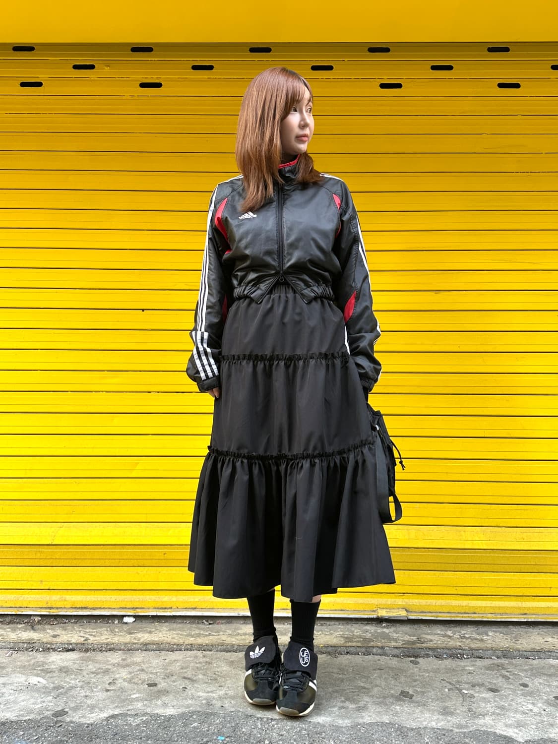 커스텀 캉캉 플레어 스커트 블랙 상품이미지3