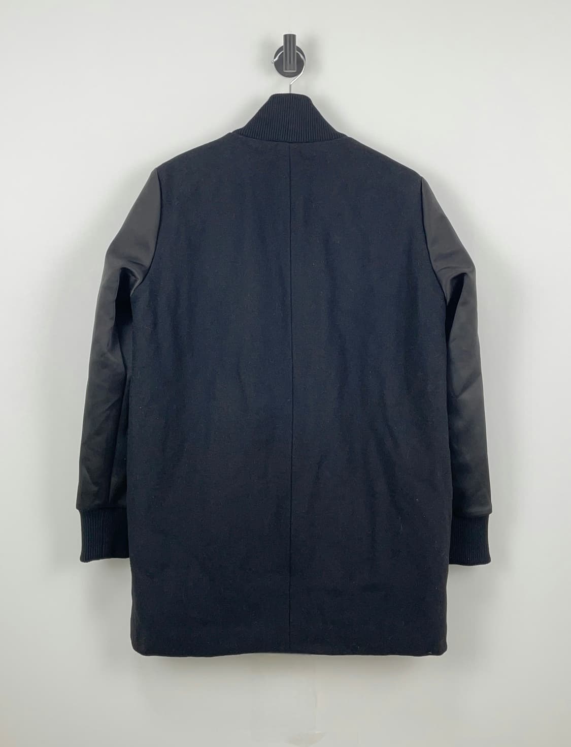 Maje 마쥬 블랙 롱 바시티 코트 상품이미지5