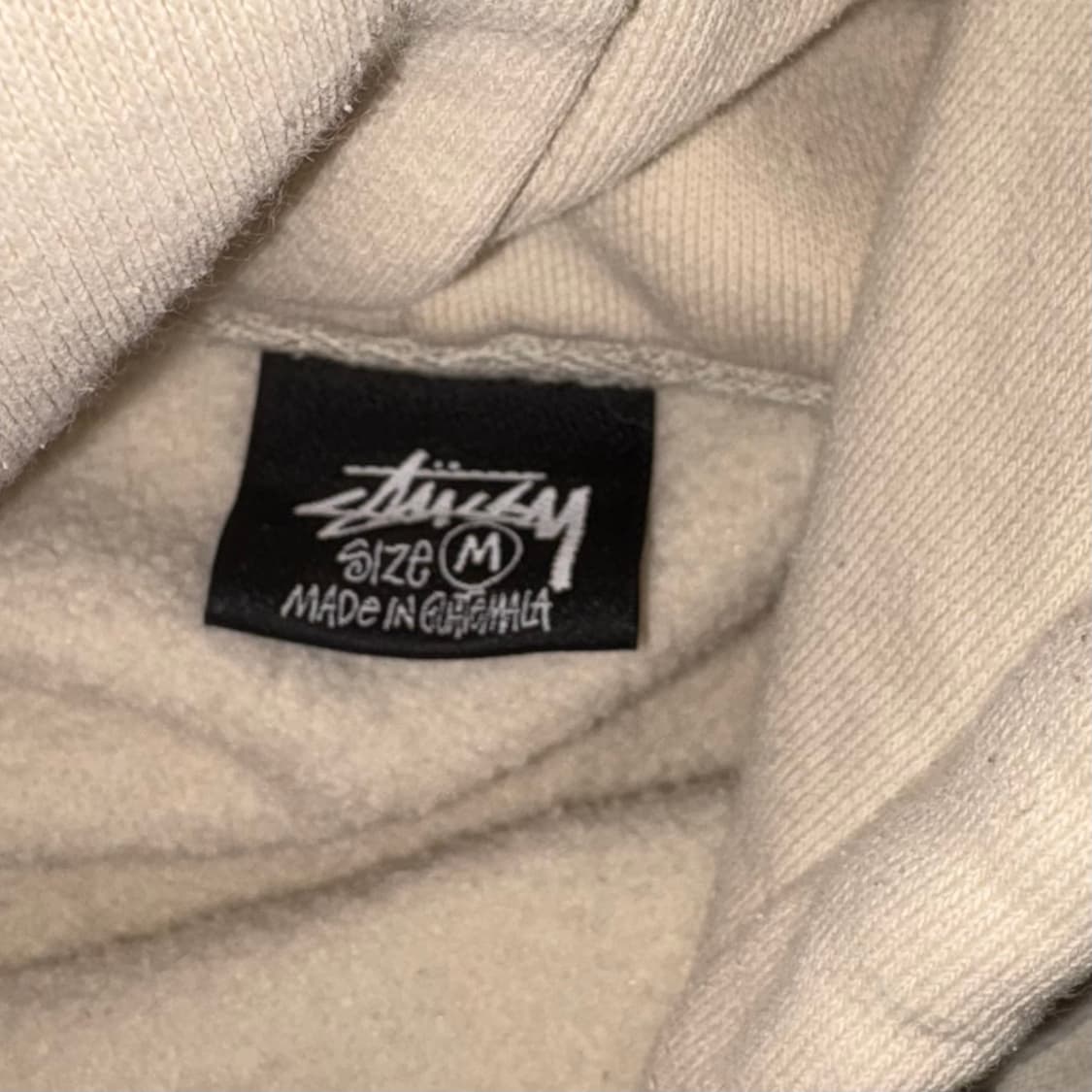 스투시 후드티 아이보리 브라운 M 22fw 상품이미지3