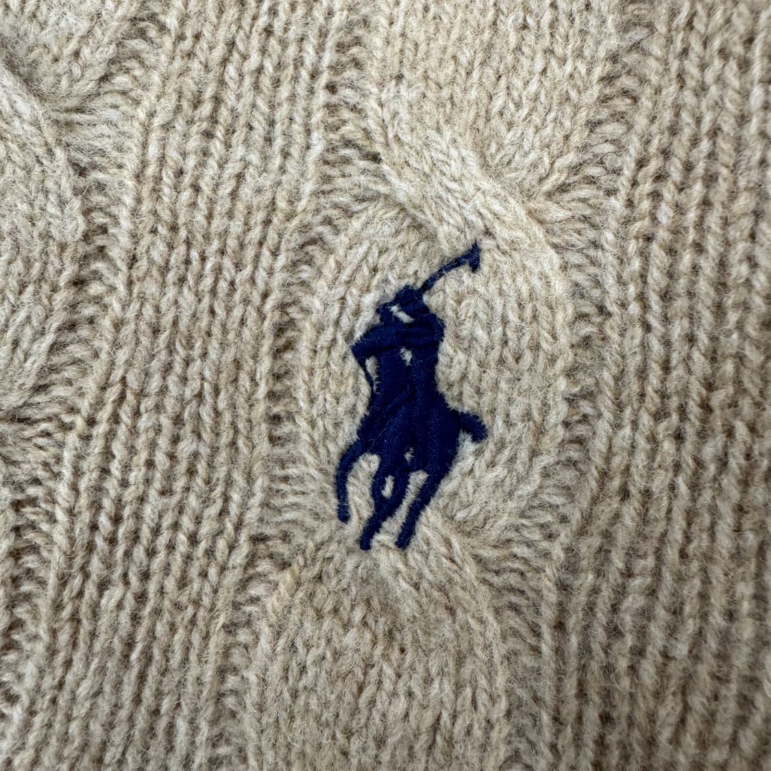 M(100) 폴로 랄프로렌 캐시미어 케이블 라운드 니트  상품이미지5