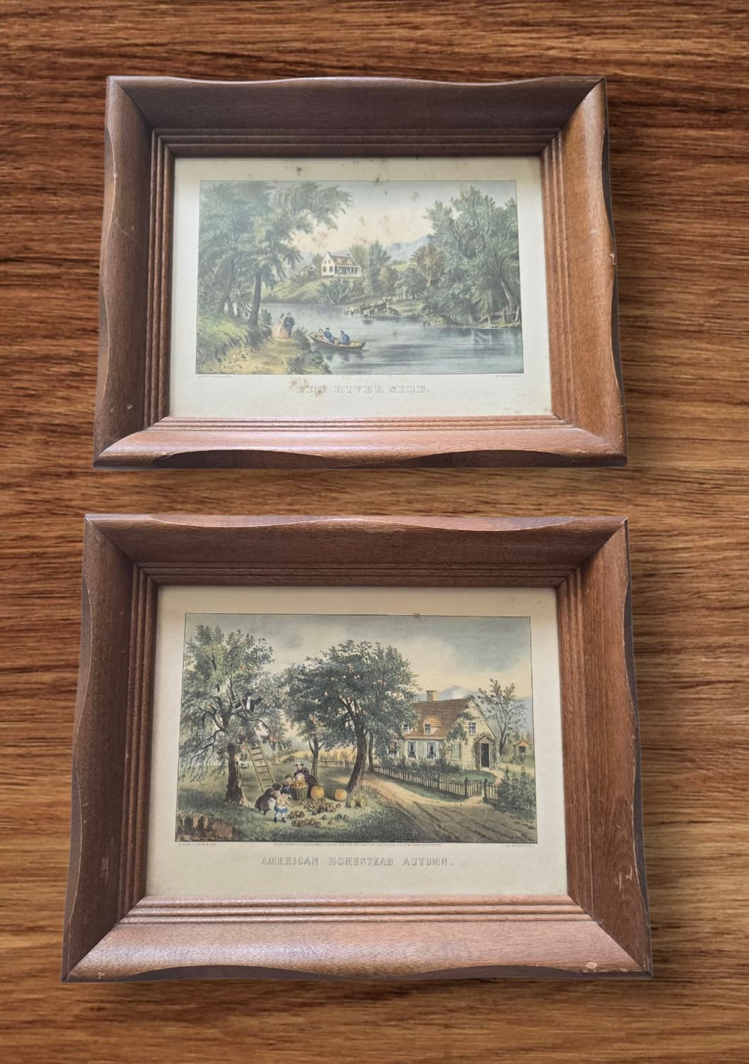 🇺🇸50's Currier&Ives 커리어앤아이브스 원목액자 상품이미지6