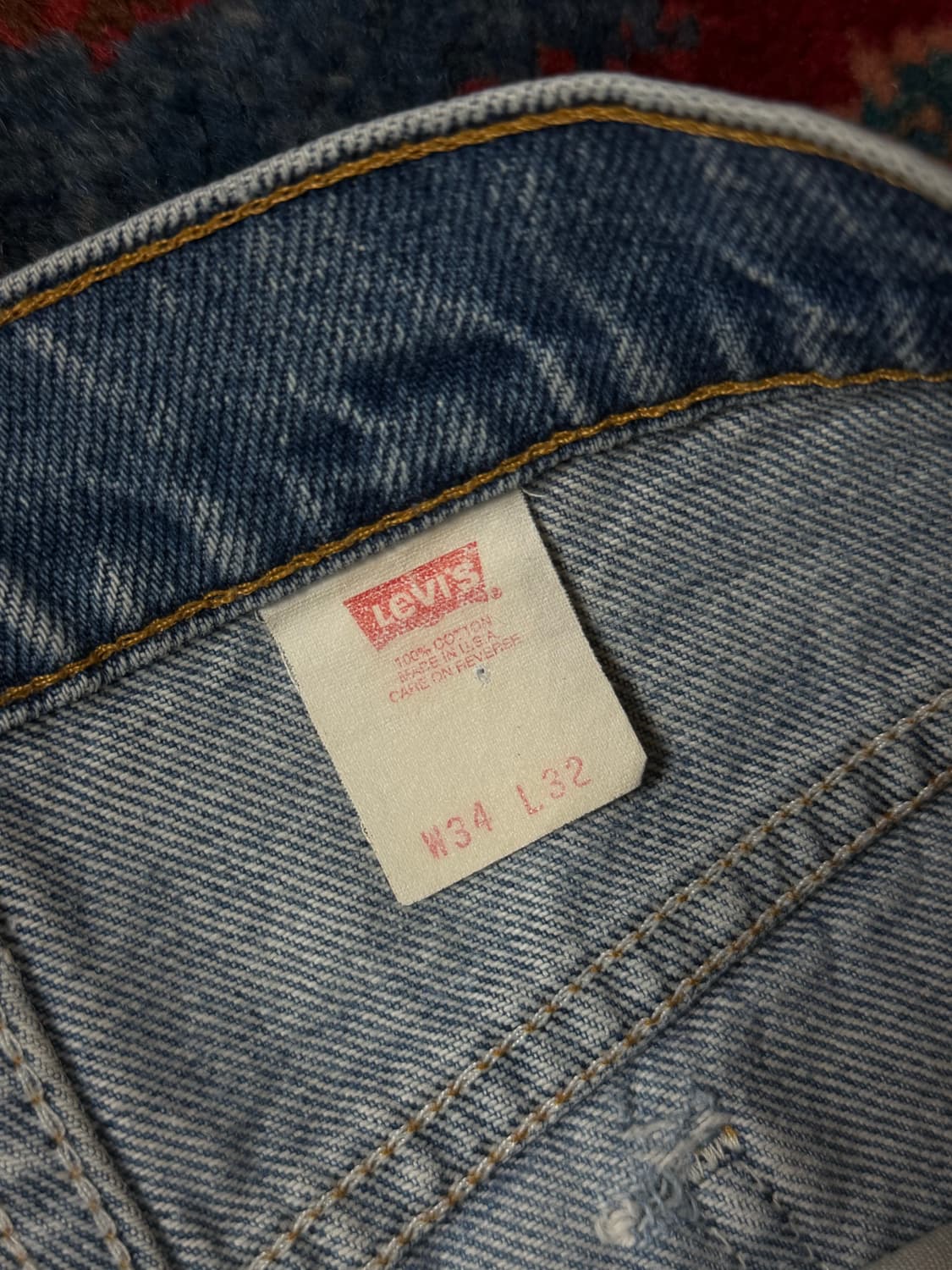 90's USA Made 리바이스 517 오렌지탭 리바이스 연청 부츠컷 상품이미지9