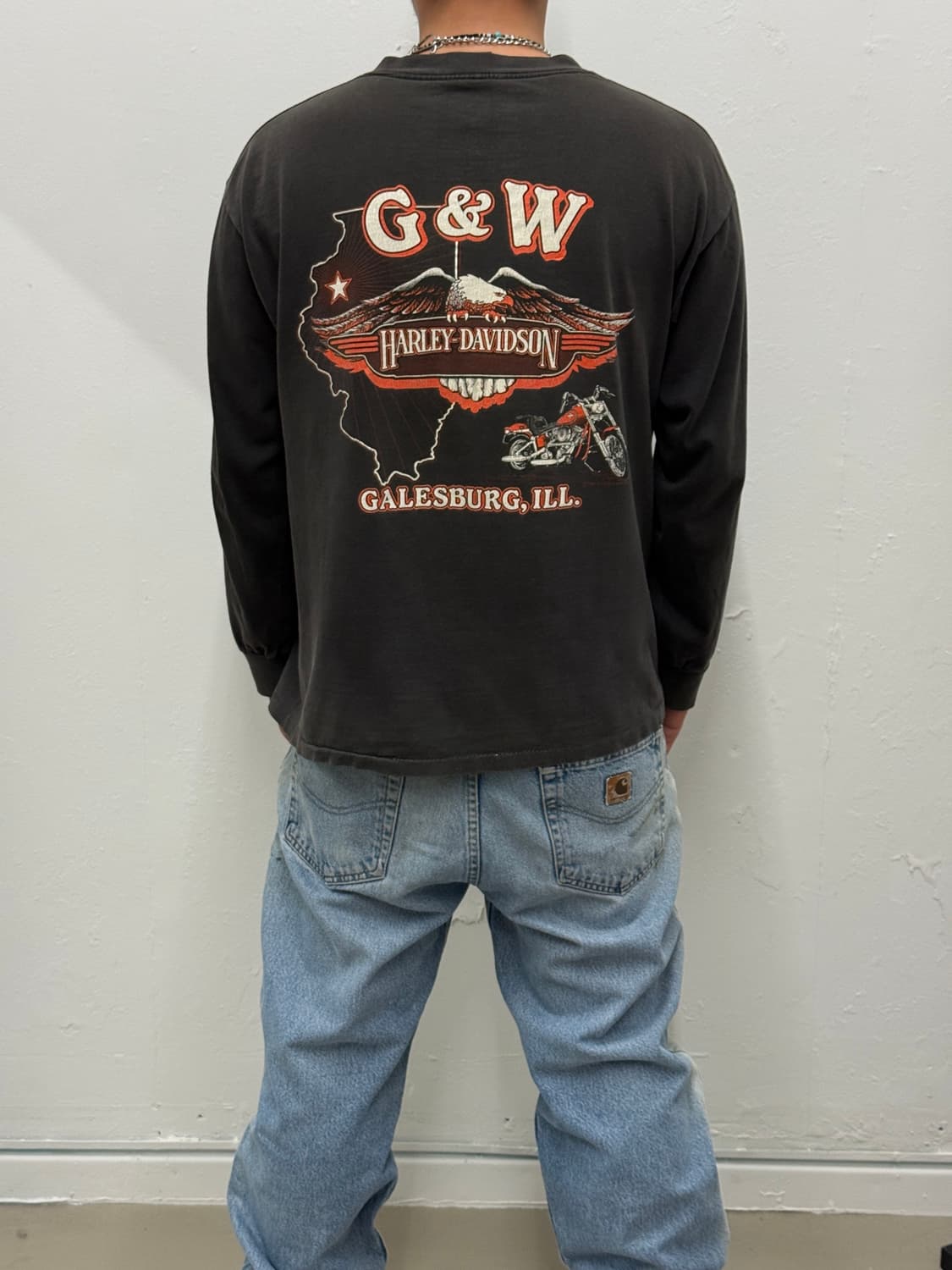 🇺🇸 Distressed) 90s Harley Davidson 상품이미지2