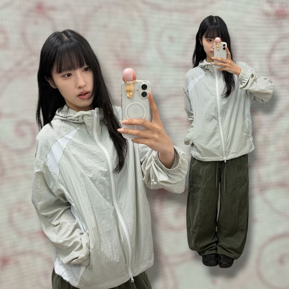 절개윈드자켓(그레이) 상품이미지1