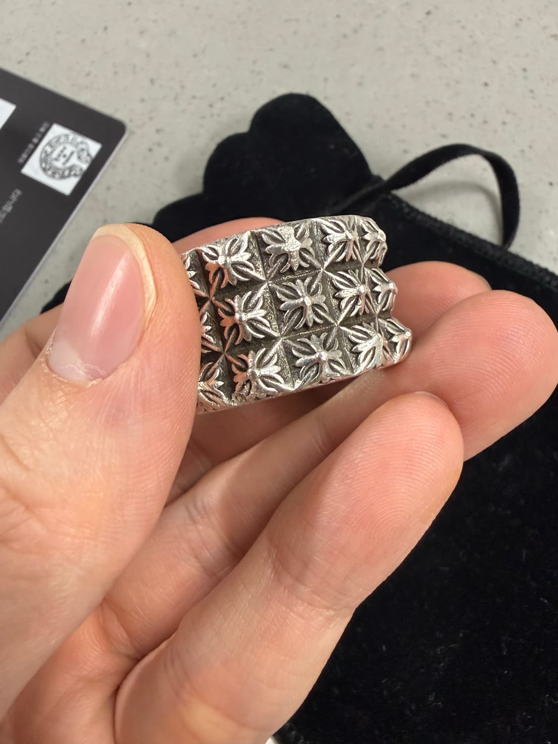 [US10/22호] 크롬하츠 피리미드 트리플피트 펑크링 상품이미지7