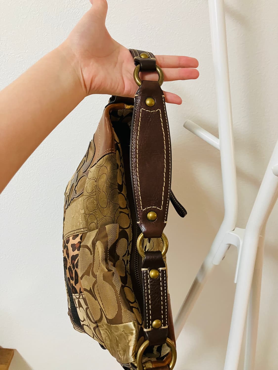 코치 패치워크 숄더백 토트백 y2k 갸루백 상품이미지5