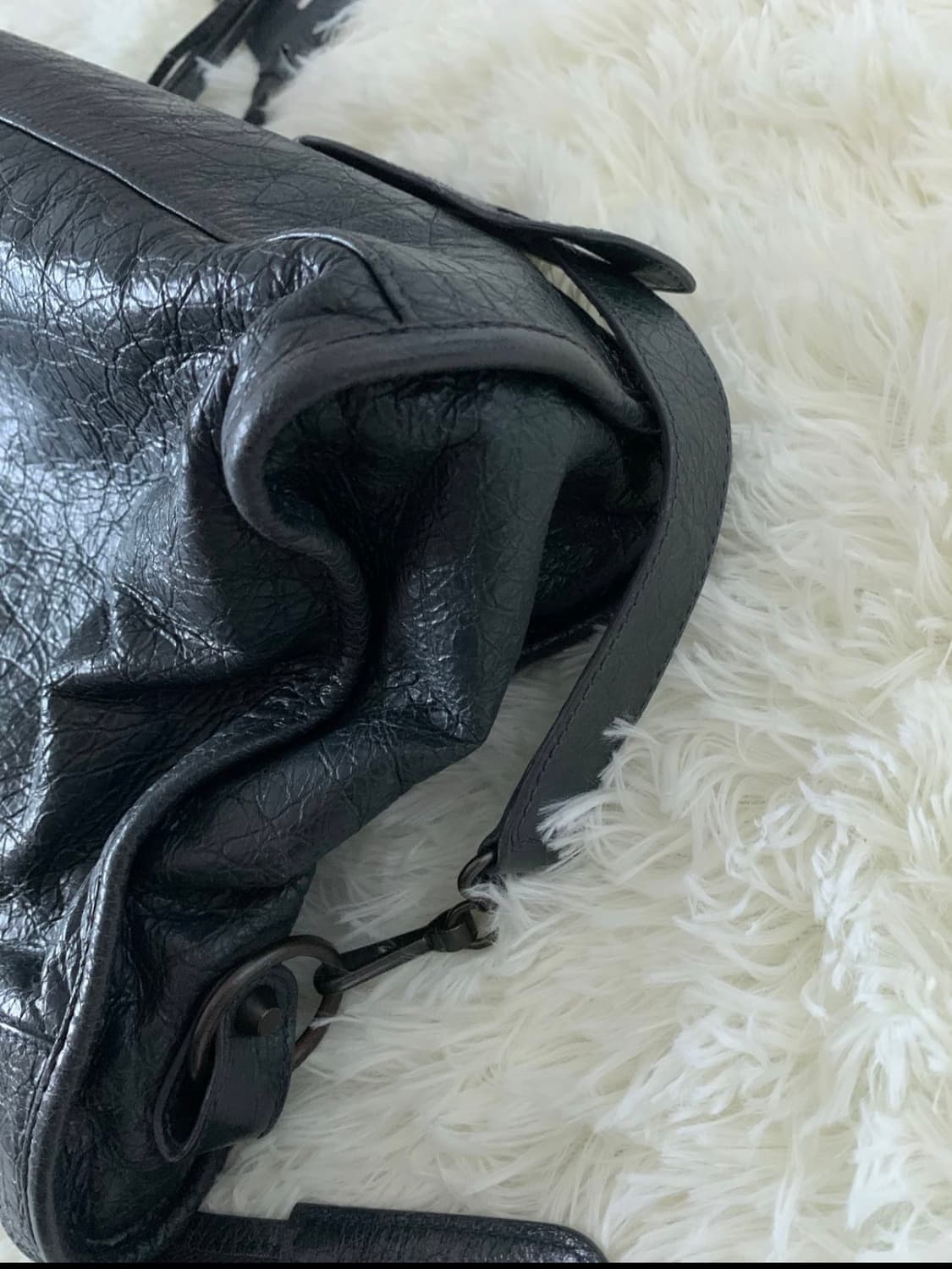 발렌시아가 미디움 다크그레이 모터백  상품이미지3