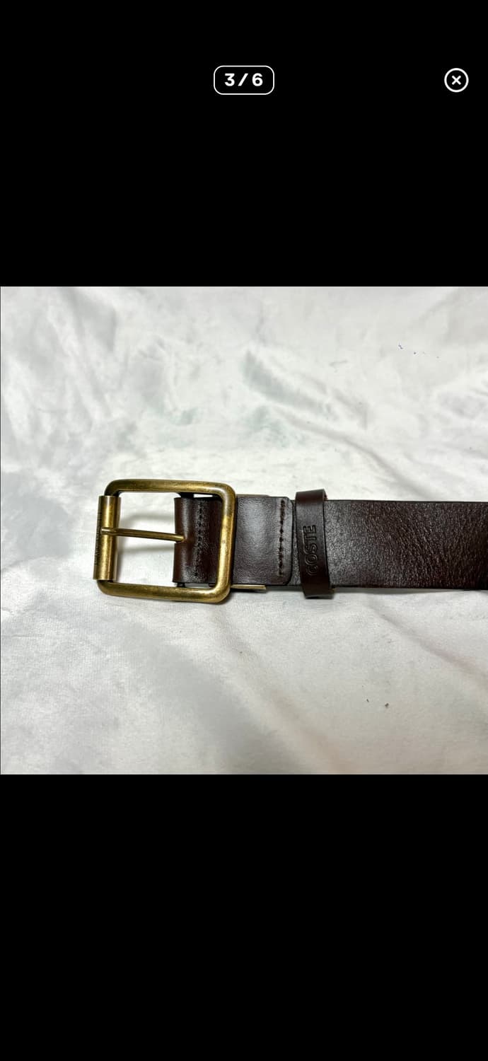 라코스테 롤러 버클 리얼 레더 벨트 상품이미지3