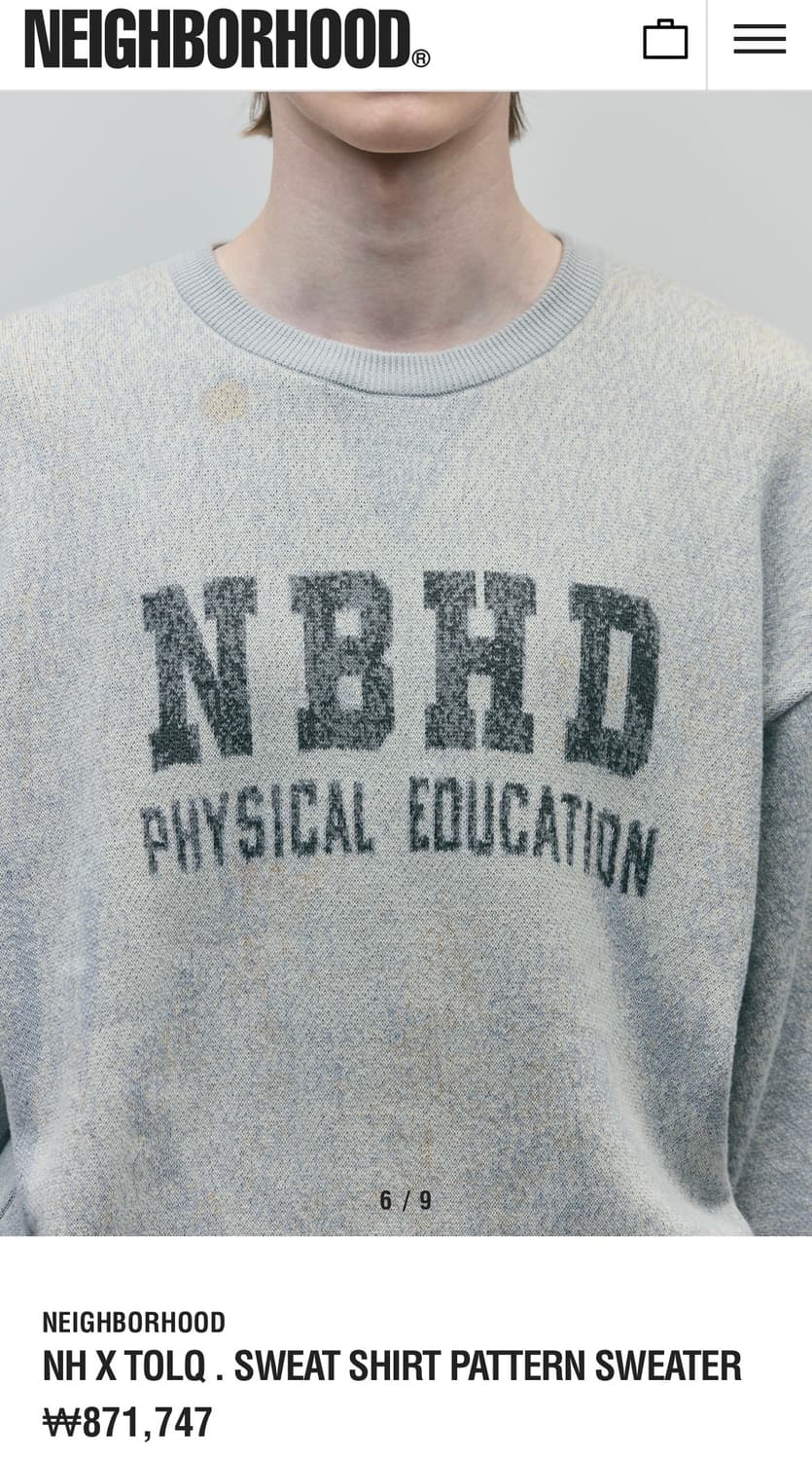 네이버후드xTOLQ 스웻셔츠 상품이미지2