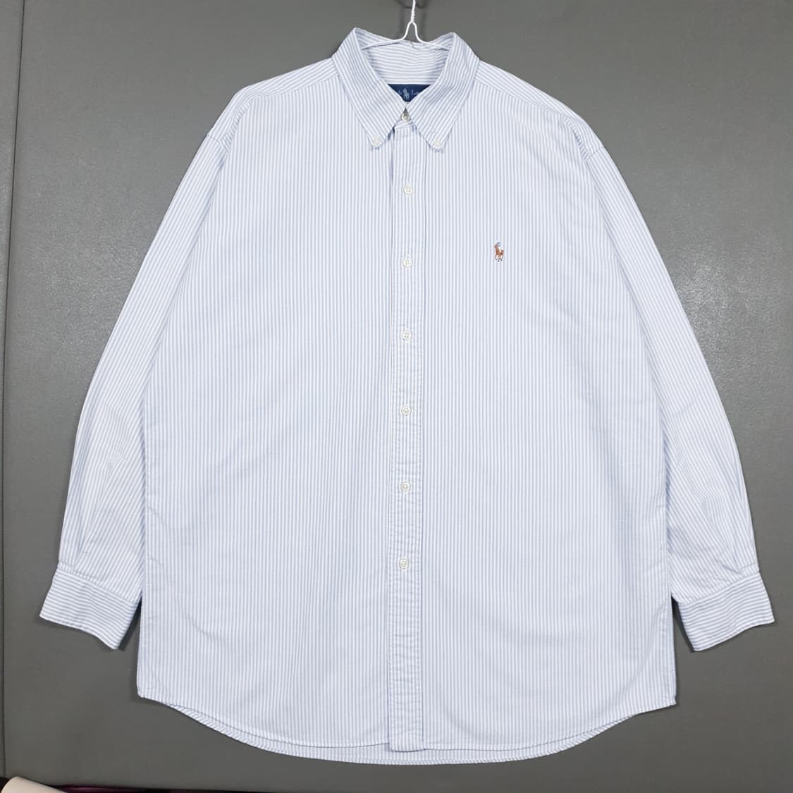 실측 2XL) 폴로 랄프로렌 멀티 포니 버튼다운 스트라이프 옥스포드 셔츠 상품이미지1