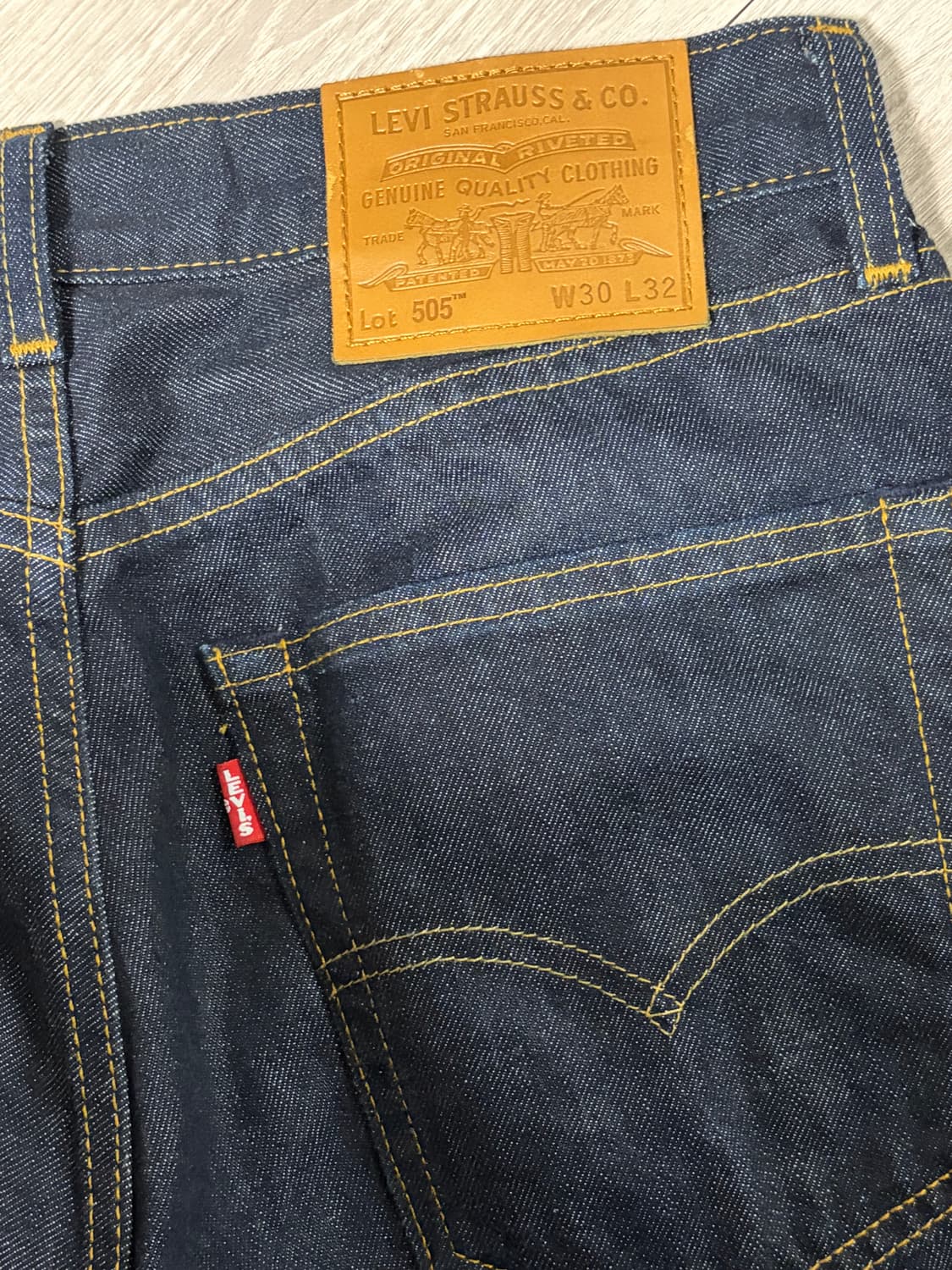 리바이스 505 프리미엄 셀비지 데님팬츠 30 상품이미지3