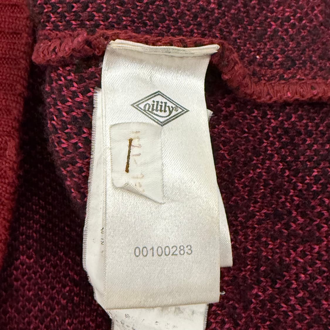 [정품/M] 오일릴리 꽃무늬 니트 가디건 블랙 레드 b10 상품이미지6