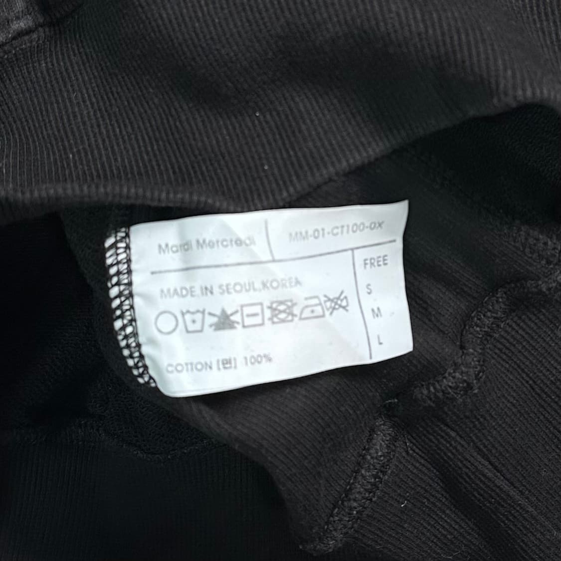 마르디메르크디 블랙 맨투맨   상품이미지5