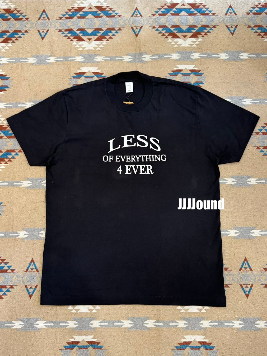 [XL] JJJJound Less 4 Ever 티셔츠 블랙 상품이미지1