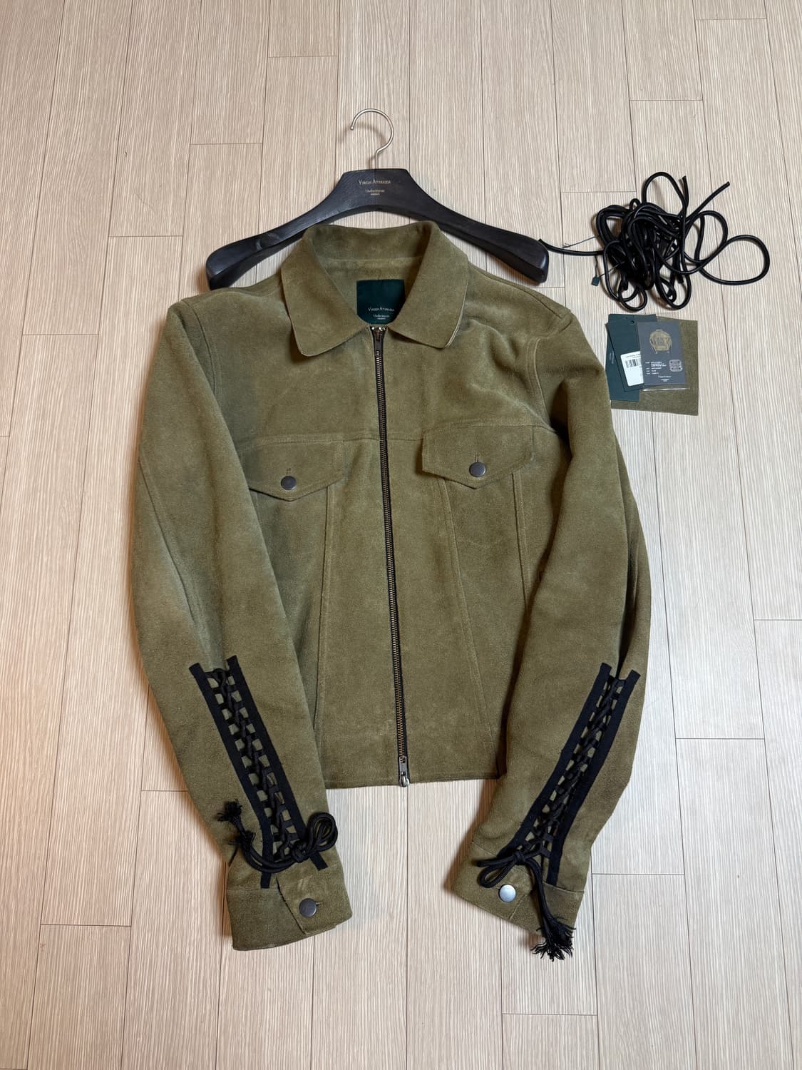 언더마이카 대성당 올리브 스웨이드 자켓 풀구성 상품이미지2