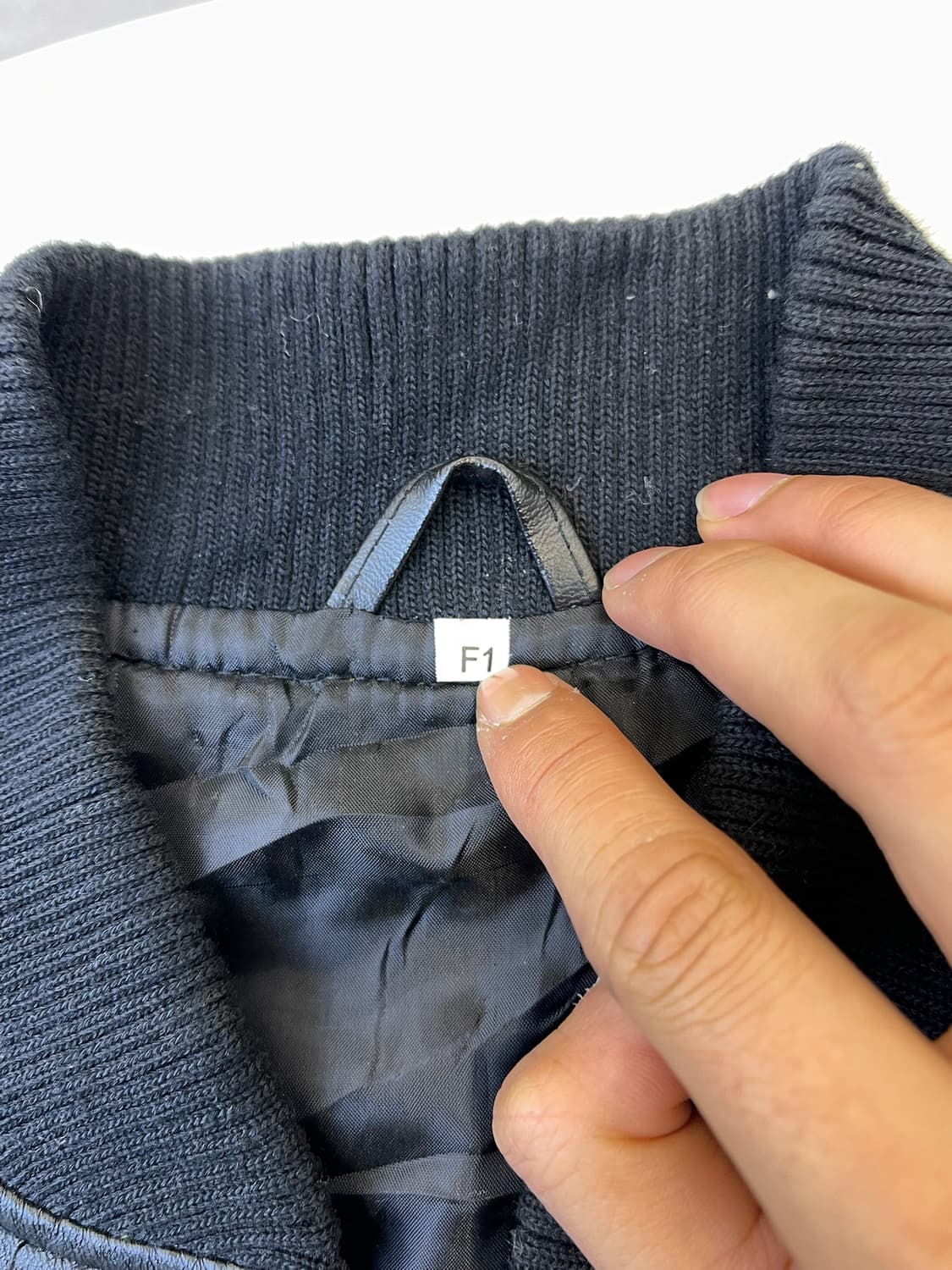 빈티지 90s 패치워크 램 레더 자켓 상품이미지4