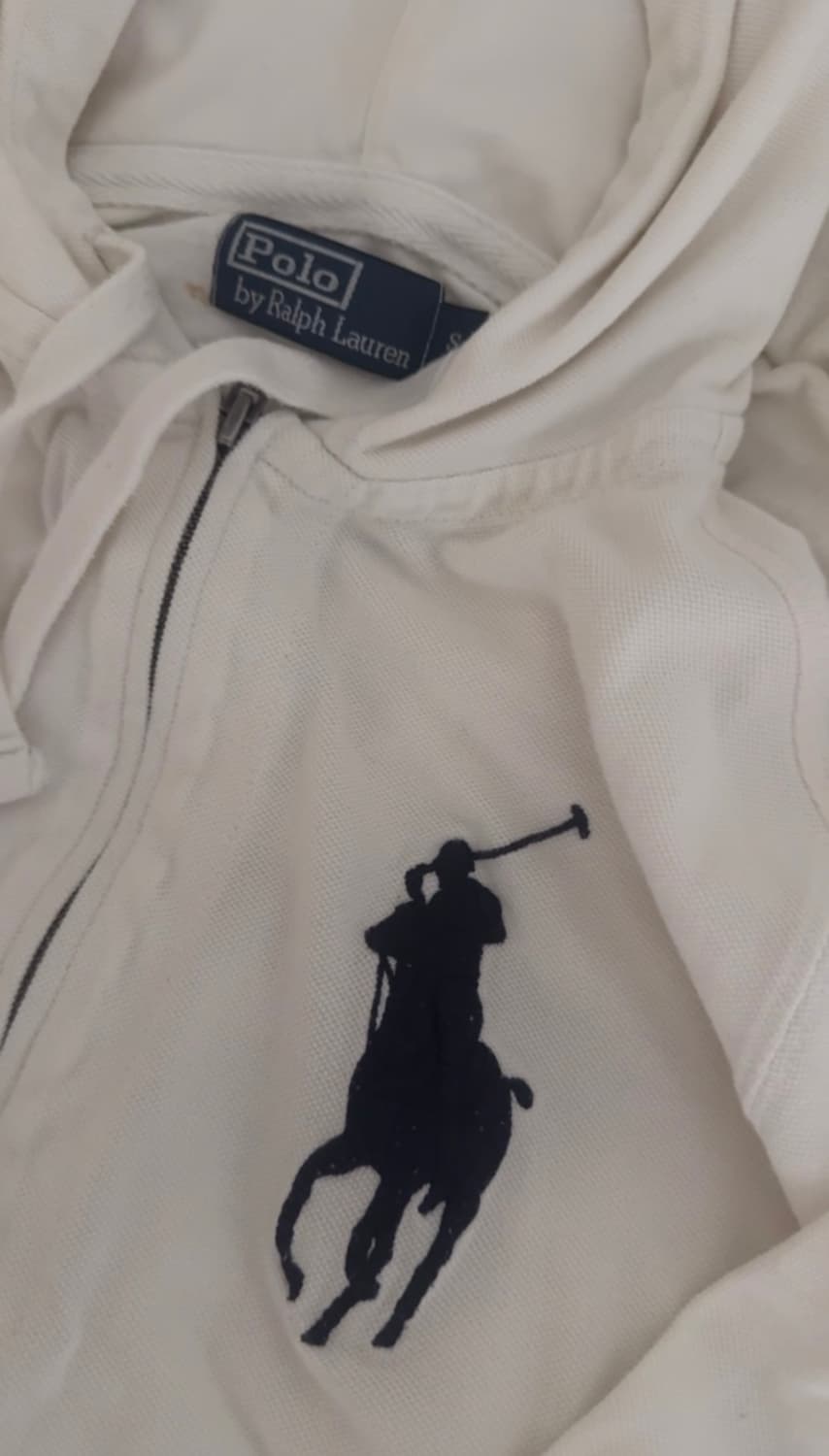 폴로 랄프로렌 빅포니 화이트 후드집업 상품이미지3