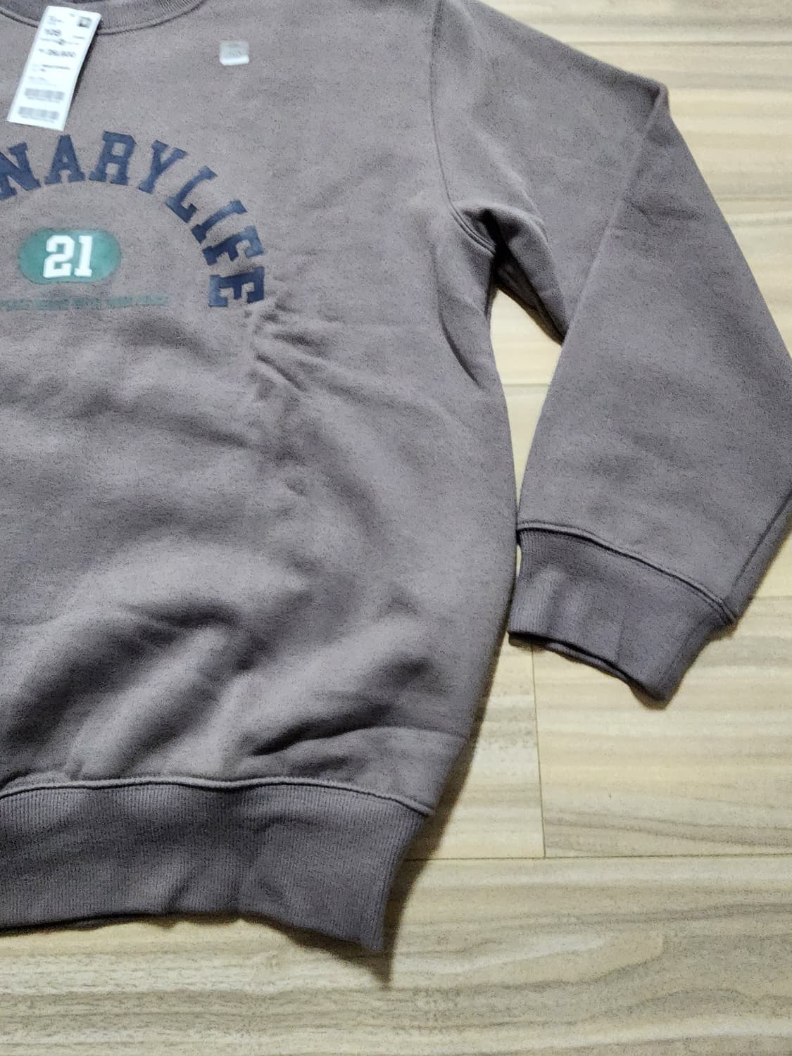 탑텐맨투맨티셔츠브라운105사이즈 상품이미지2