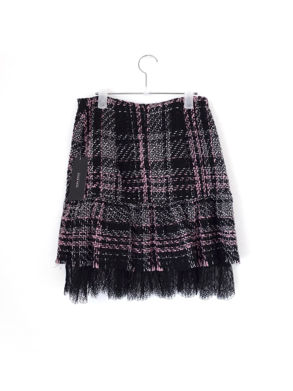 [택O새상품] 자라 트위드 레이스 스커트 상품이미지5