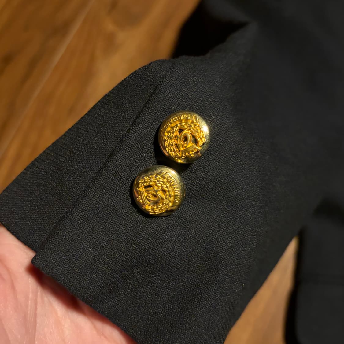 BANDO NAVY WOOL GOLD BUTTON BLAZER 상품이미지6