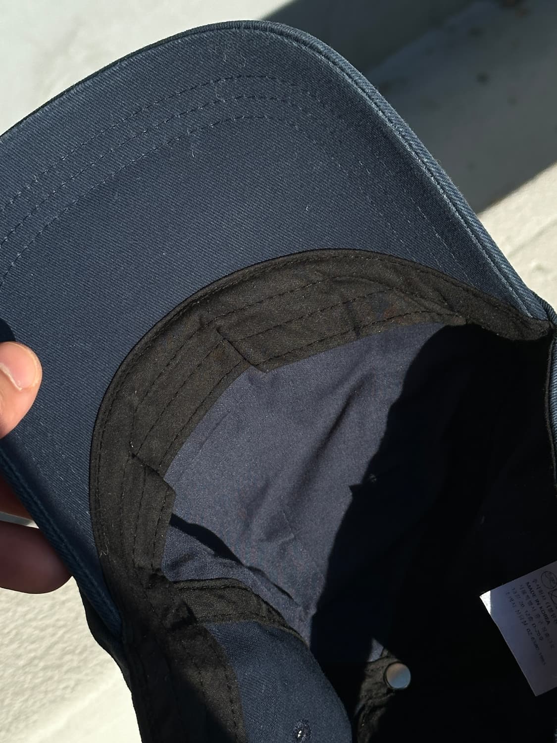 [F] 나쏘 로고 네이비 볼캡 모자 상품이미지5