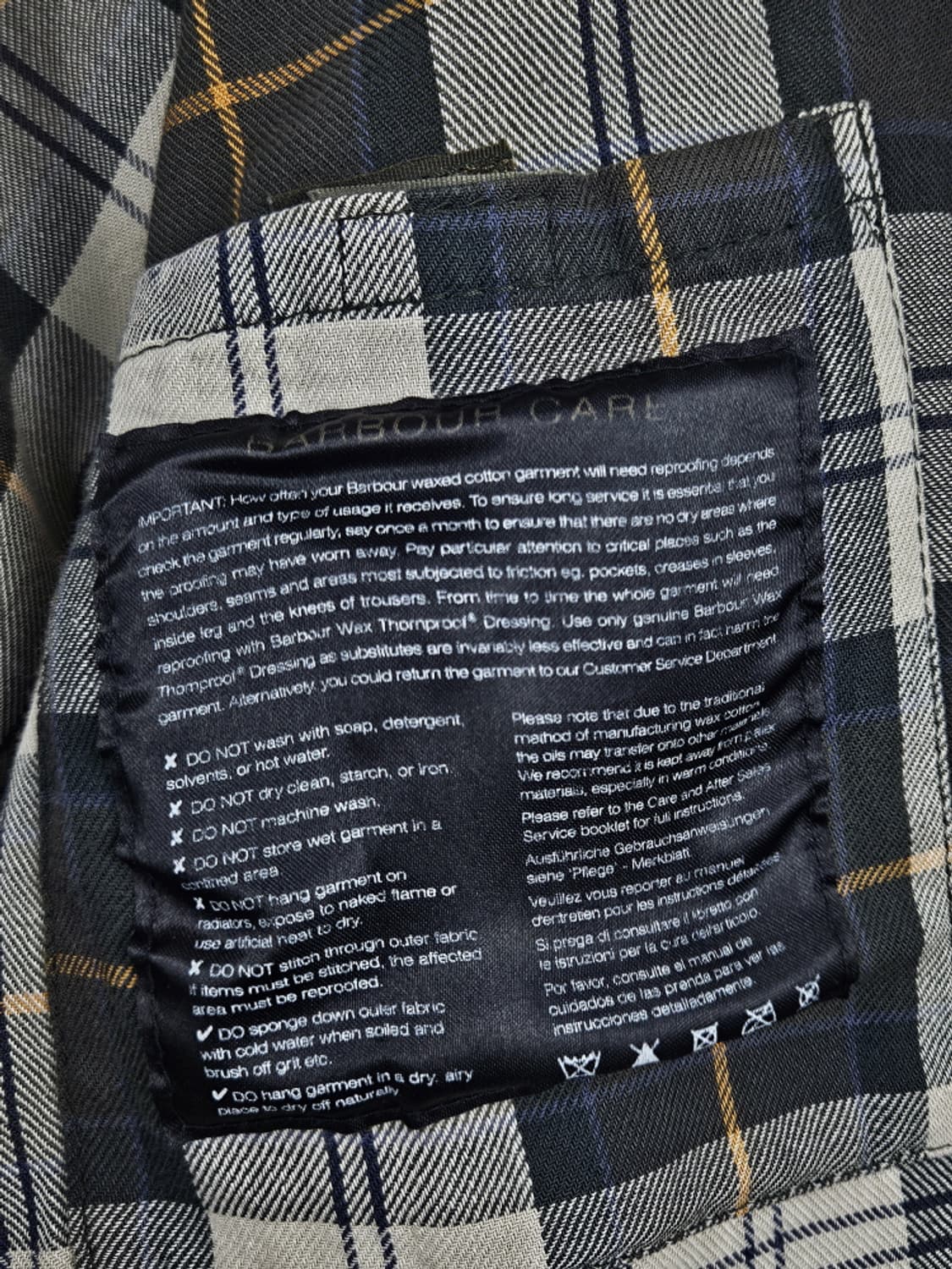 바버 다잉 워시드 커스텀 비데일 왁스드 자켓 ( L ) / 10132 상품이미지10