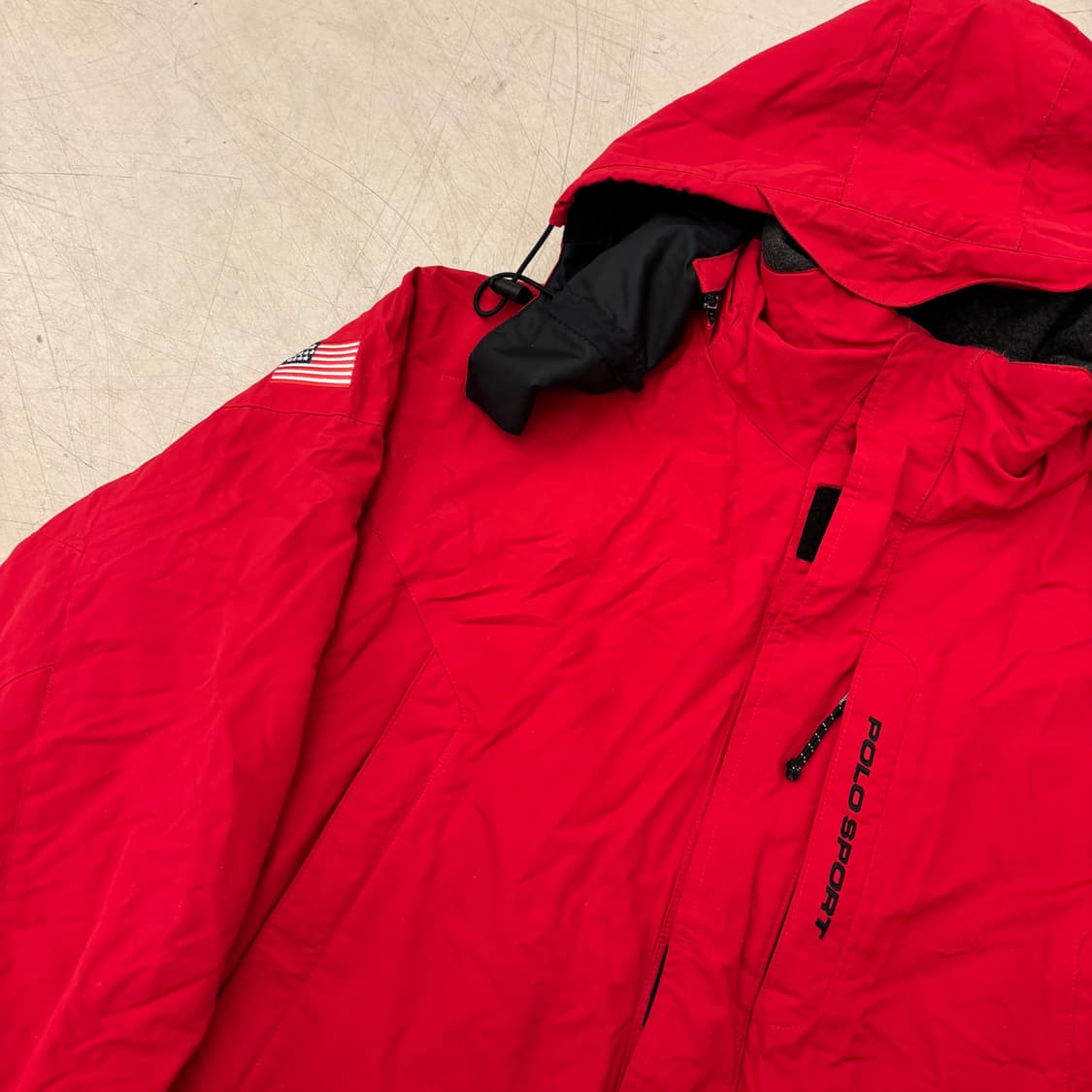 폴로 스포츠 레드 올드스쿨 후드 자켓 상품이미지2