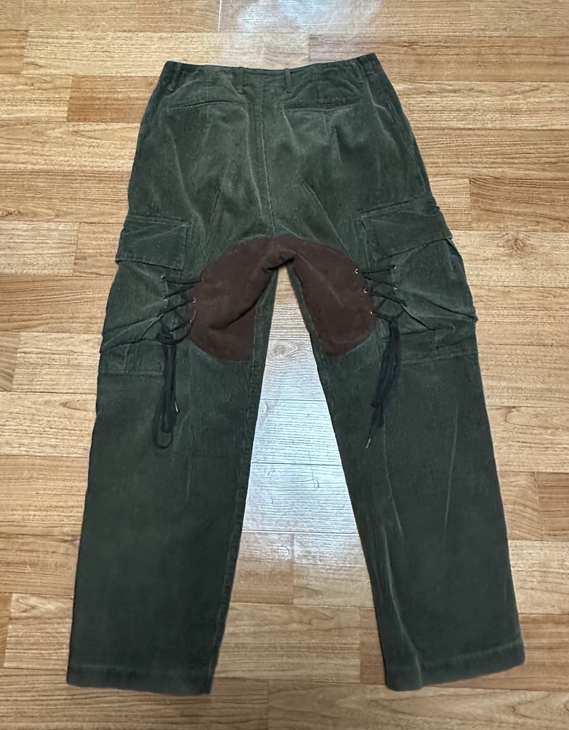 캐피탈 코듀로이 카고팬츠 올리브 3사이즈 상품이미지2