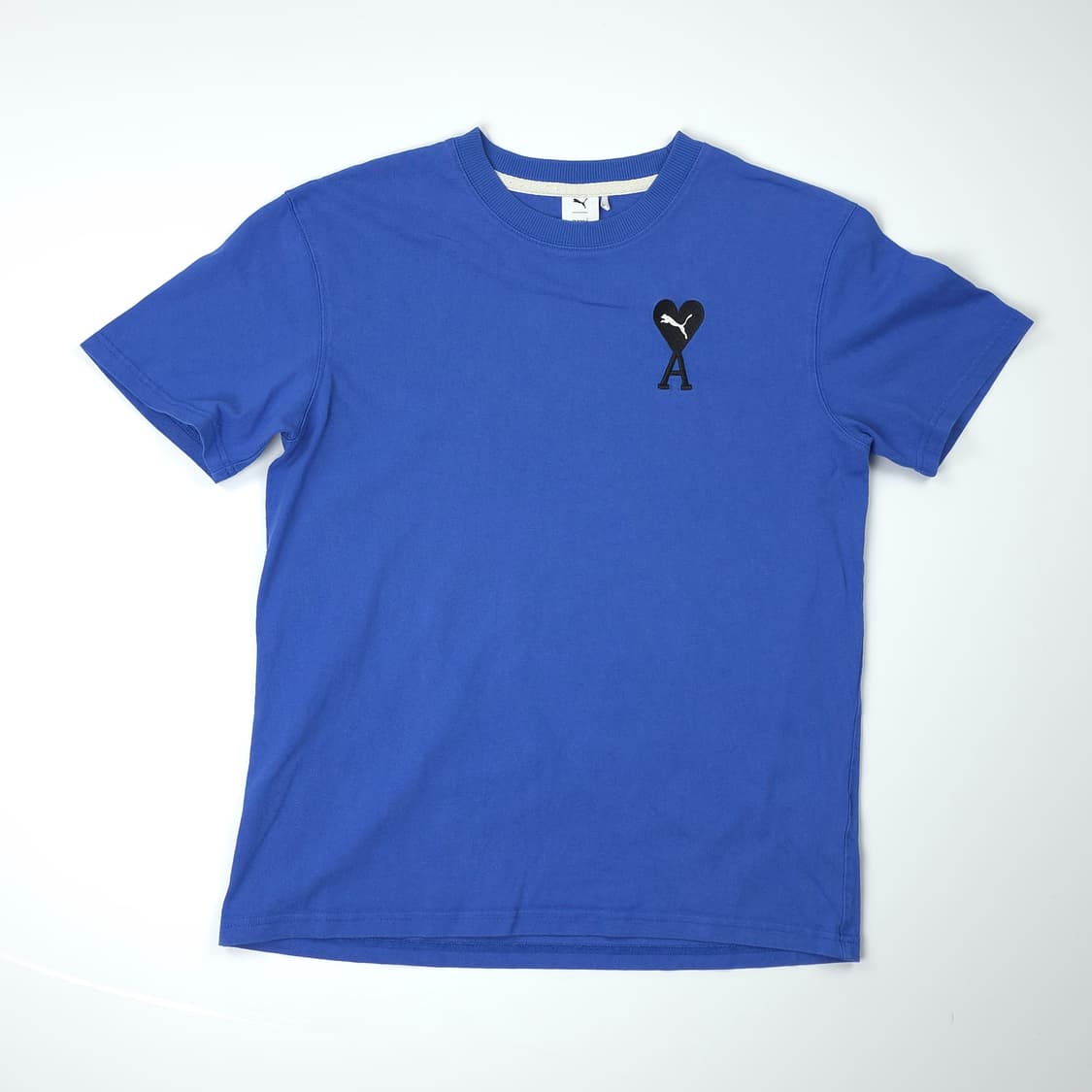 푸마x아미 자수로고 코튼 티셔츠 블루 (M) 상품이미지1