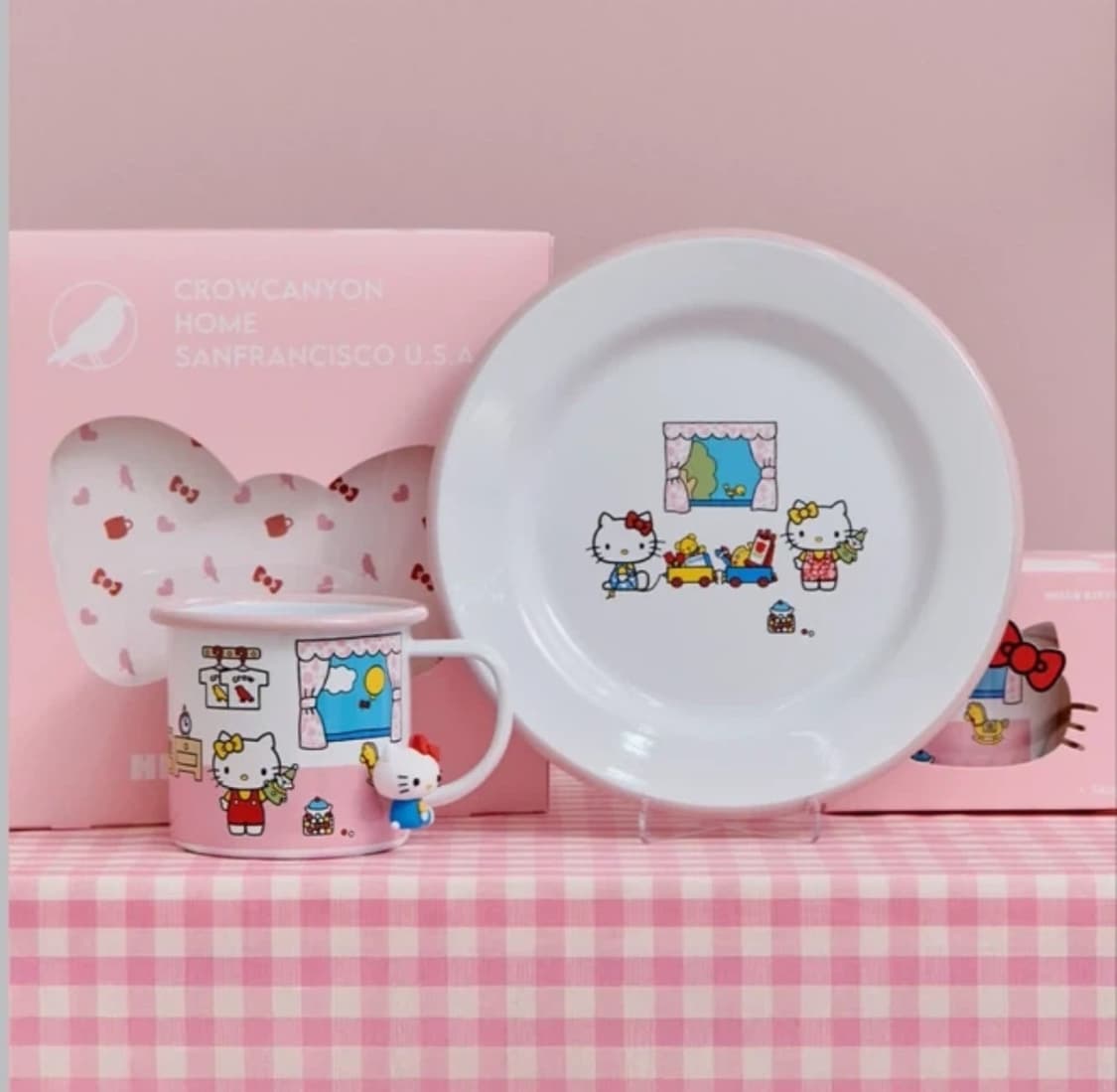 크로우캐년x헬로키티 머그컵 핑크 상품이미지1