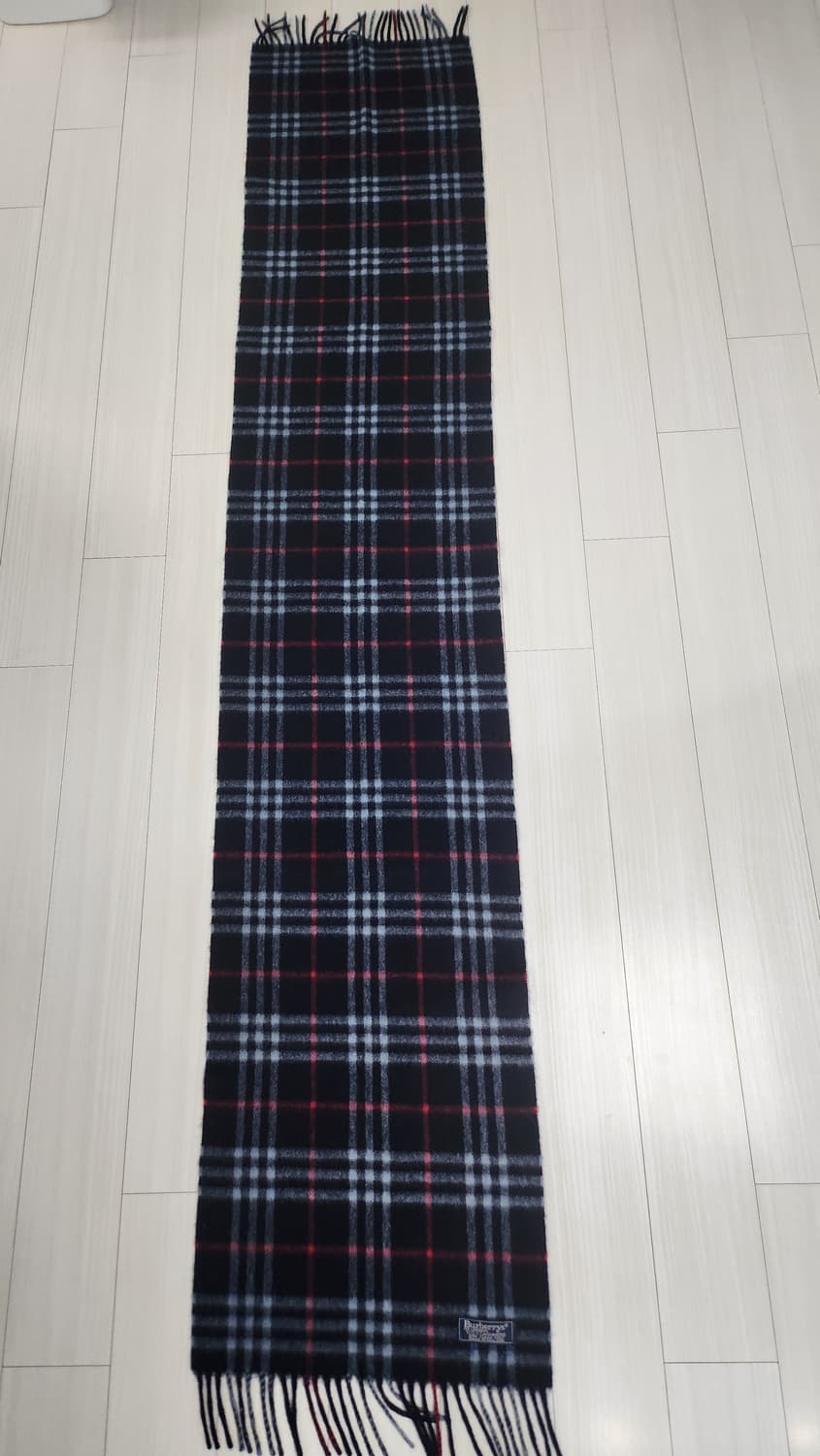 90s 버버리 Burberrys100% 캐시미어 노바체크머플러 길이160 상품이미지2