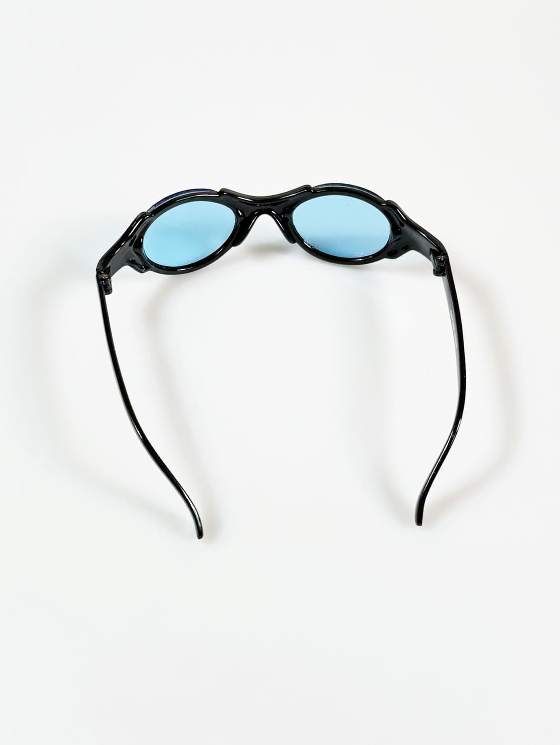 90s OXYGEN 블랙 오벌 랩 어라운드 틴트 빈티지 선글라스 상품이미지5